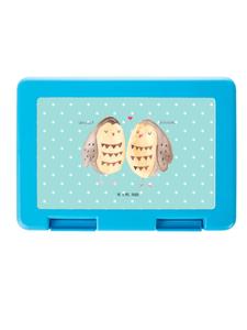 Mr. & Mrs. Panda Коробка для хранения в виде совы с надписью «Любовь», без текста, бирюзового пастельного оттенка