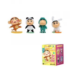 Слепая коробка Crayon Shin-Chan Animal Cha-Cha-Cha, мистическая коробка/полный набор 4 шт 52TOYS