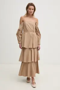 Платье Answear Lab, бежевый