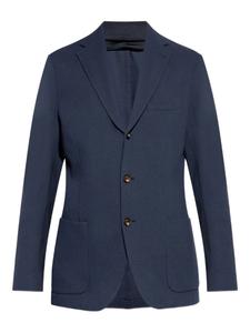 Однобортный блейзер Eleventy, синий