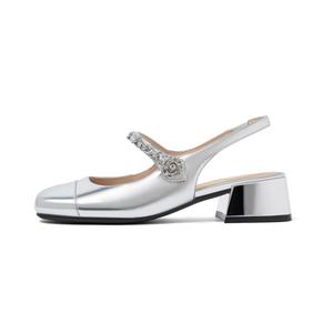 Туфли женские на высоком каблуке Comely, серебряный