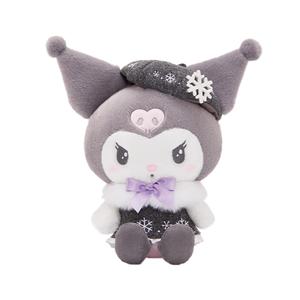 Sanrio Берет Kuromi Плюшевая кукла 25 см