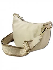 Наплечная сумка Toscanto Umhängetasche, Citytasche Leder beige ca. 33cm