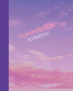 COMPOSITION NOTEBOOK: PINK PURPLE COVER 120 BLANK LINED PAGES 7.5 x 9.5 (Independently published)