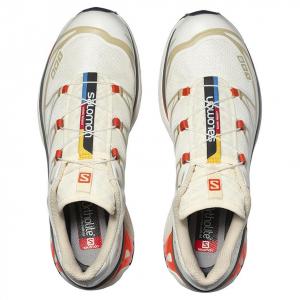 Саломон XT 6 Отбеленный Песчаный Красно-Оранжевый, Экрю/Оранжевый/Серый