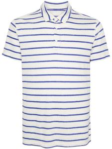 Majestic Filatures рубашка поло в полоску, серый