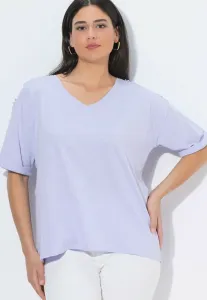 Базовая футболка schulterschlitze vausschnitt halbarm Ulla Popken, Lavender