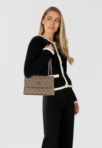 Сумка кросс-боди Guess ECO ERICA SCHULTER, Latte Logo/Brown