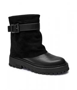 Сапоги женские Liu Jo кожаные с пряжкой, черный