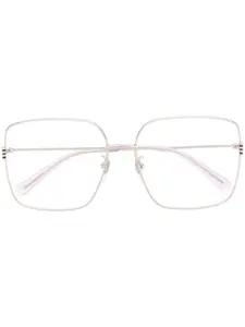 Очки в массивной оправе Gucci Eyewear, серебяный