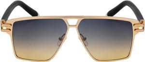 Женские солнцезащитные очки Melrose Fashion для мужчин, панк-бренд, женские солнцезащитные очки в стиле Y2K, винтажные очки, защита от ультрафиолета UV400, модель YZ2321, Grey Yellow