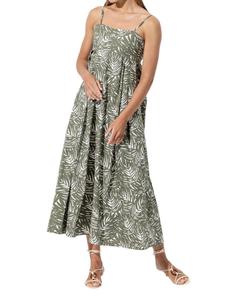 Платье миди из поплина в стиле ампир в цвете Neve LUSANA