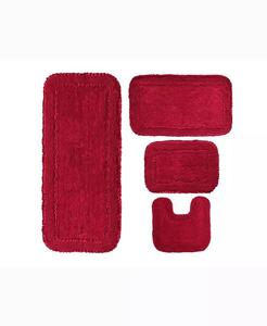 Сияющие коврики для ванной Home Weavers, красный