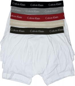 Мужские боксеры Calvin Klein Cotton Classics, 5 пар, White Bodies W/ Black, Grey Heather, Exact, Tapioca, Olive