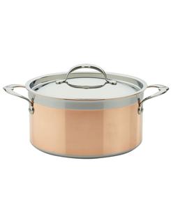 Hestan Медная индукционная кастрюля CopperBond объемом 6 кварт с крышкой