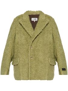MM6 Maison Margiela застегнутая на пуговицы куртка, зеленый