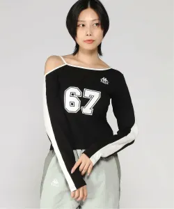 Kappa/(W) Футболка с длинными рукавами и открытыми плечами