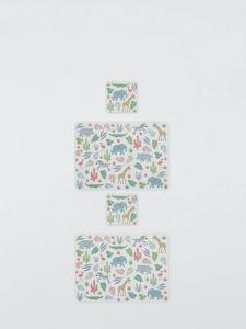 Детские сафари коврик-подставка и салфетка с пробковой основой John Lewis, Set of 2, Multi