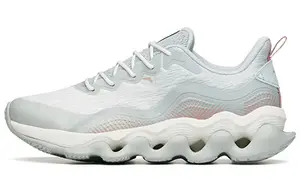 Кроссовки женские с низким верхом серо-зеленые/серые/белые Anta