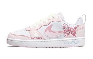 Кроссовки для скейтбординга Court Borough Low Girlish Fresh Slip Resistant Abrasion Resistant низкие подростковые Nike, розовый