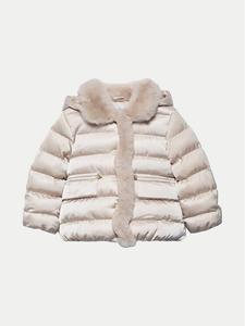 Пуховик стандартного кроя Abel & Lula, бежевый