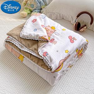 Disney Детское одеяло Kapibara Friends, 200х230 см, тонкое для зимы, весны и осени, не хлопковое, машинная стирка