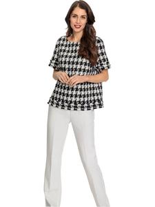 Heine Блузка кремового/черного цвета