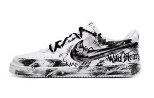 Nike Court Vision 1 устойчивые к истиранию низкие скейтборд кроссовки unisex black white