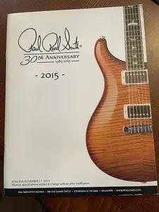 Каталог стенда PRS на выставке NAMM к 30-летию, 2015