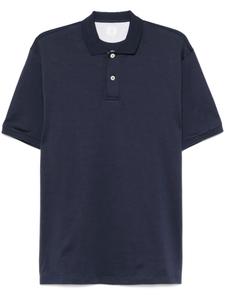Рубашка-поло из хлопка Eleventy, синий