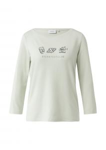 COMMA Лонгслив в пастельно-зеленом цвете