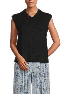 Текстурированный жилет-свитер Theory, черный