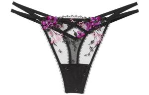 Женские трусы Victoria's Secret, цвет 1 Pack (Black Floral Print)