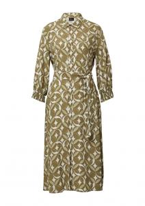 Платье-рубашка s.Oliver BLACK LABEL, зеленый