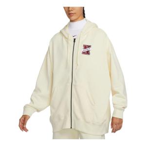 Куртка (WMNS) Nike Sportswear Essential Fleece Jacket 'Beige', бежевый