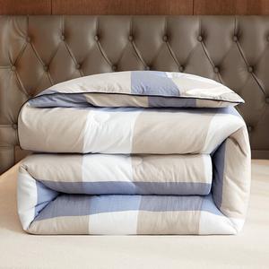 Muji Одеяло 150х200 см, 6 кг, мультисезонное, муслиновый шелк, цвет MUJI Peacock Blue, Plaid-Blue