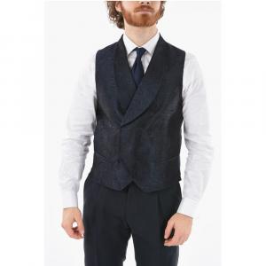 CC COLLECTION Вышитый жилет CERIM. RESET со скрытым Corneliani, Blue