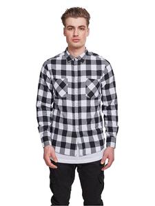 Urban Classics Рубашка черно-белого цвета