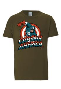 Классическая футболка LOGOSHIRT Shirt Captain America, оливковый