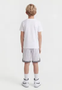 Маленькие фирменные спортивные штаны для подростков Karl Kani, White