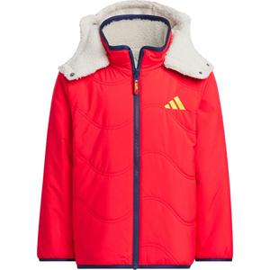 Утепленная куртка Gemstone Red/Bauxite Brown для детей 3-7 лет Adidas, красный/коричневый