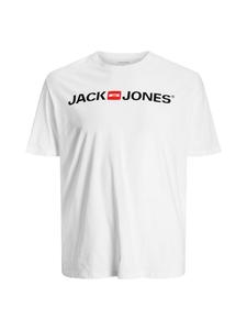 Футболка с логотипом JJECORP, SS, круглый вырез, NOOS PLS, белый цвет Jack and Jones