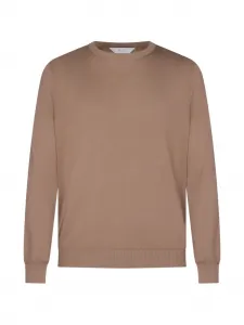 Свитер с круглым вырезом Malo, коричневый