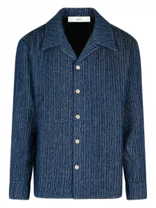 Рубашка WES с воротником кэмп Séfr, синий