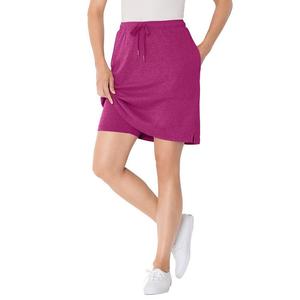 Женщина в женской спортивной трикотажной юбке больших размеров Woman Within, цвет Raspberry