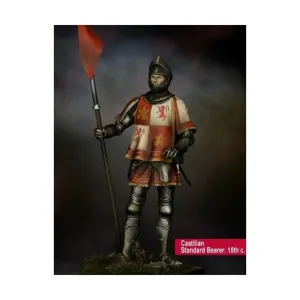 Кастильский знаменосец, 15 век., Middle Ages (75mm)