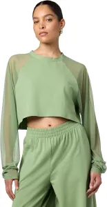 Norma Kamali Женский оверсайз топ с регланными рукавами и сеткой