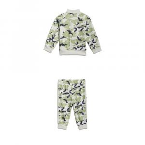 Повседневная спортивная футболка трек серая для малышей Adidas