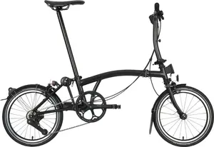 P Line Суперлегкий городской складной велосипед - Низкий Brompton, Midnight Black