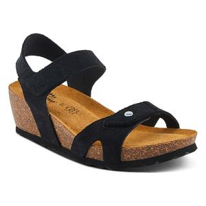 Босоножки на танкетке Babybell Spring Step, black suede